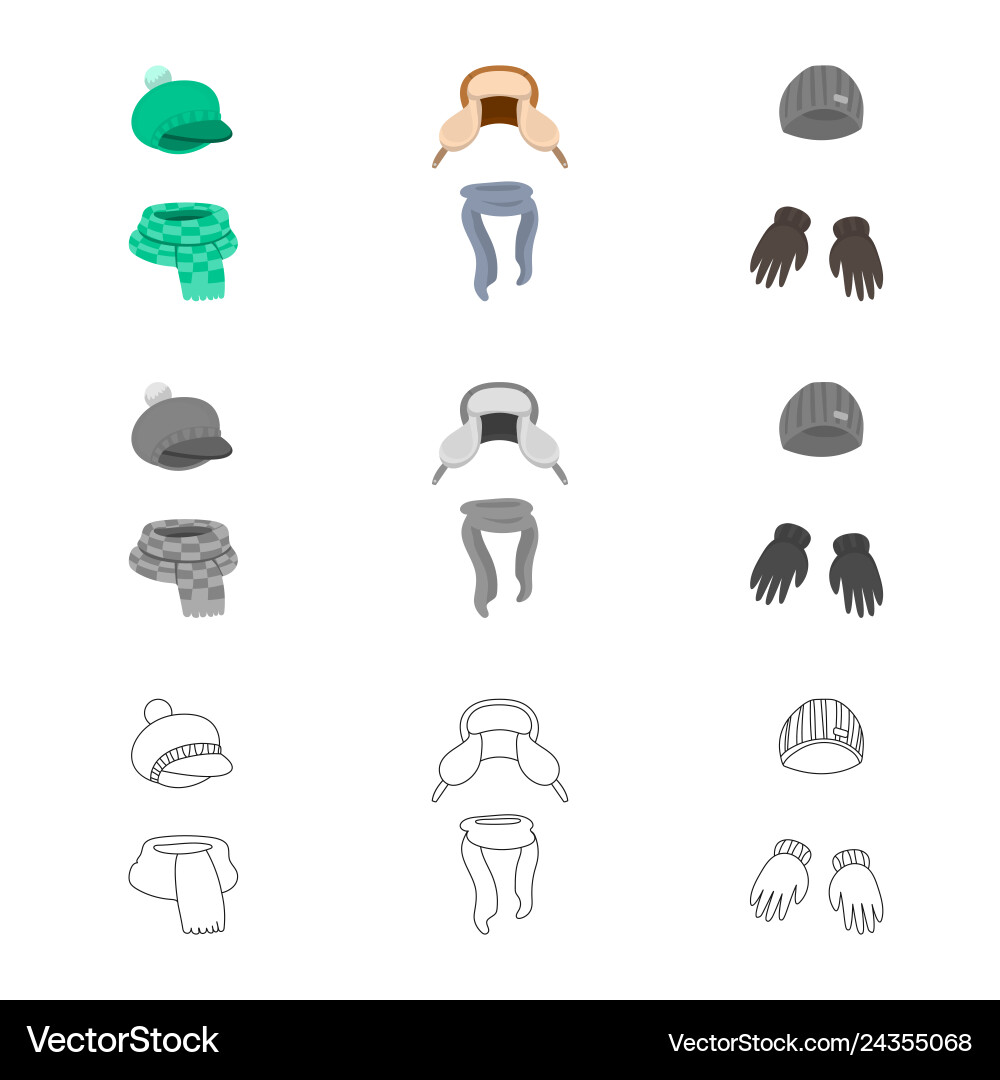 Isolated object of clothes and texture symbol Vector Image
