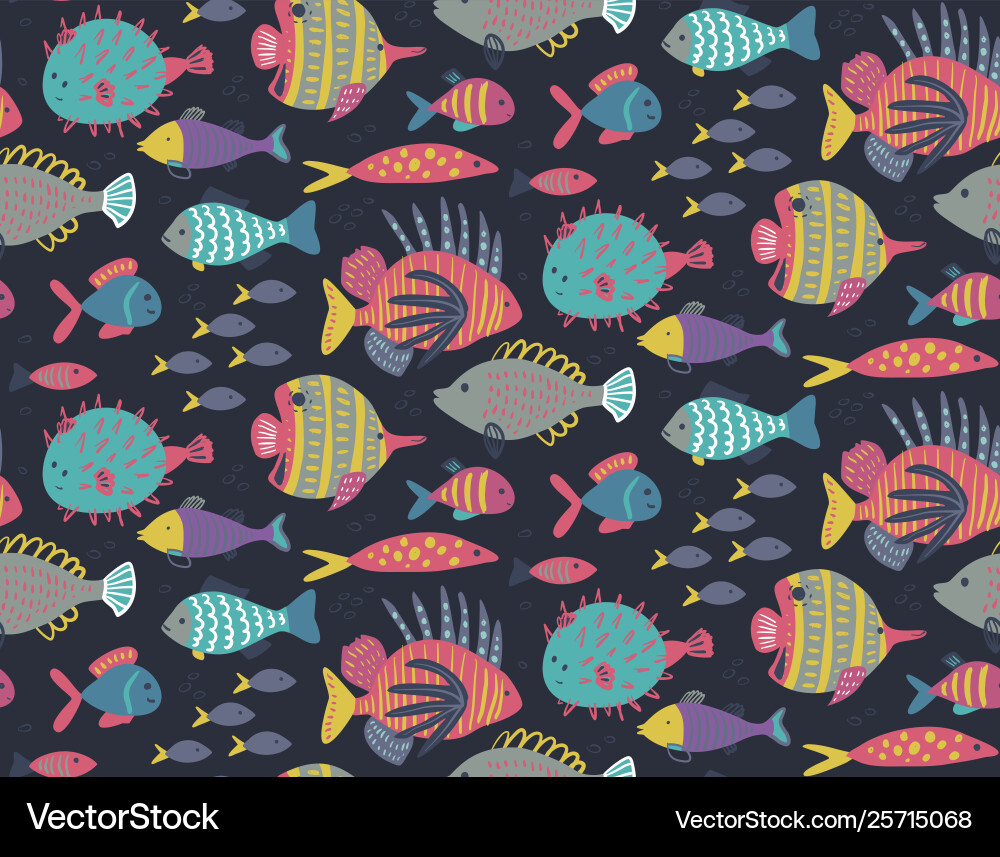 Seamless pattern with different colorful Seamless pattern with different colorful vector image
