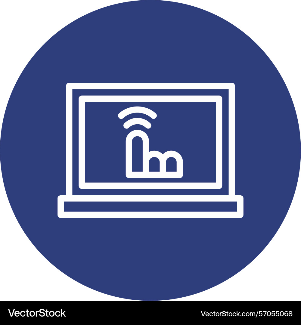Touchscreen line circle style icon design Vector Image