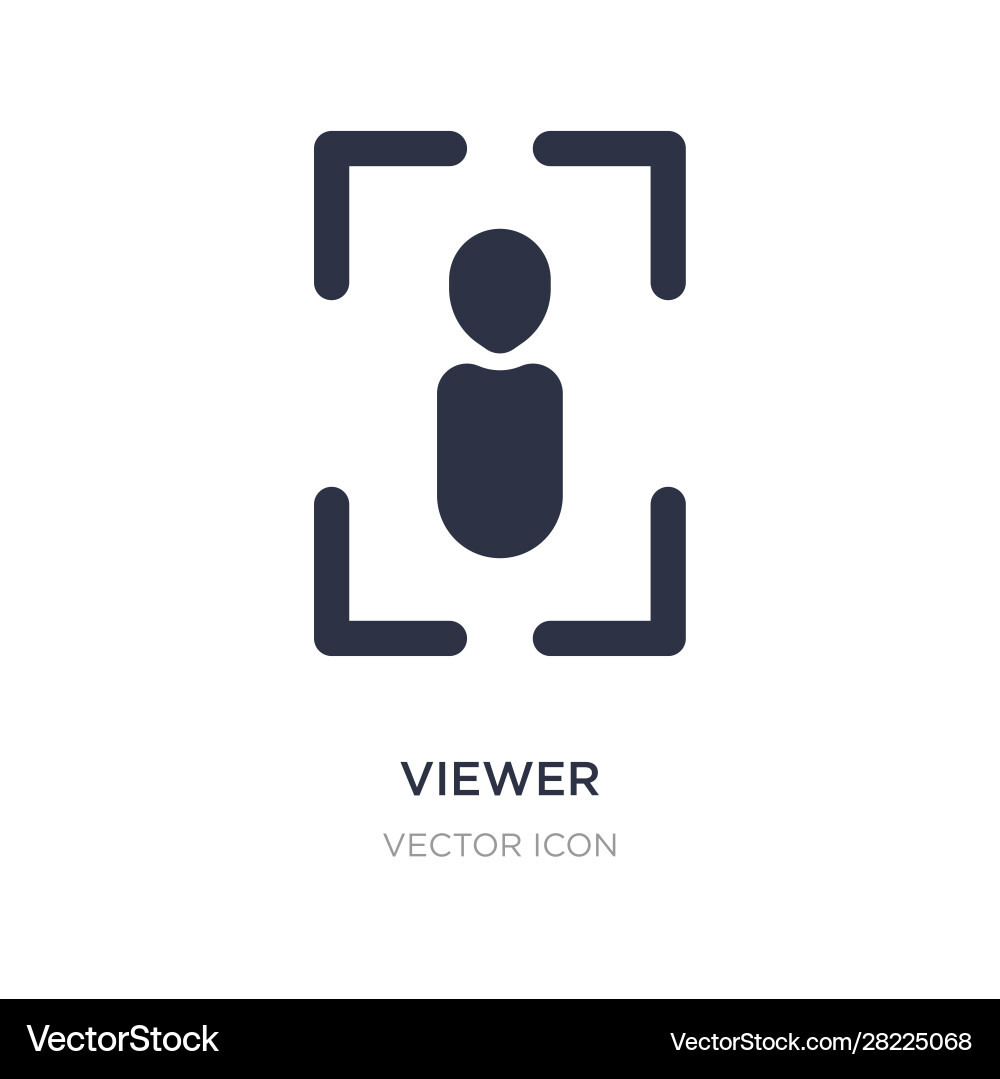 Viewer icon on white background simple element Viewer icon on white background simple element vector image