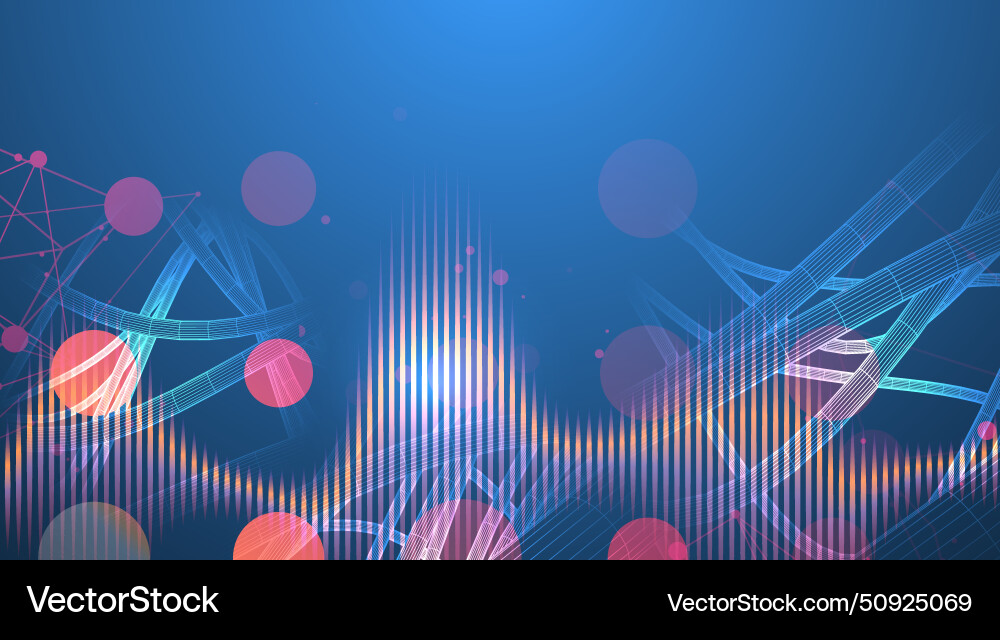 Abstract background with a wireframe dynamic vector image