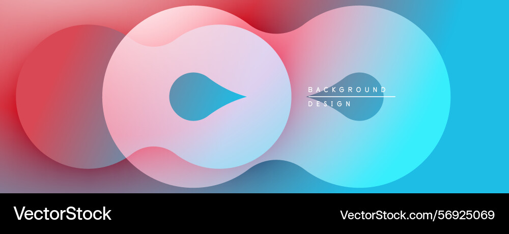 Abstract shapes blend creating flowing gradient Abstract shapes blend creating flowing gradient Vector Image
