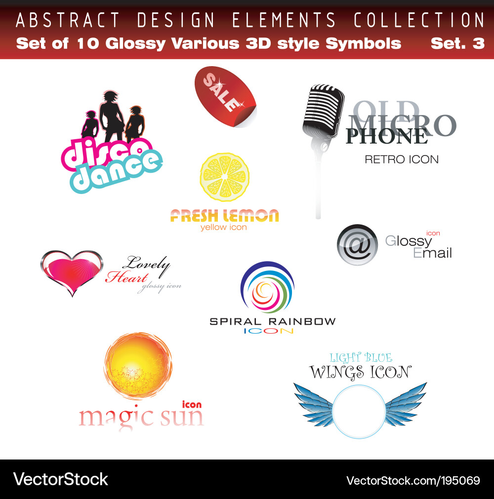 Design elements vector image