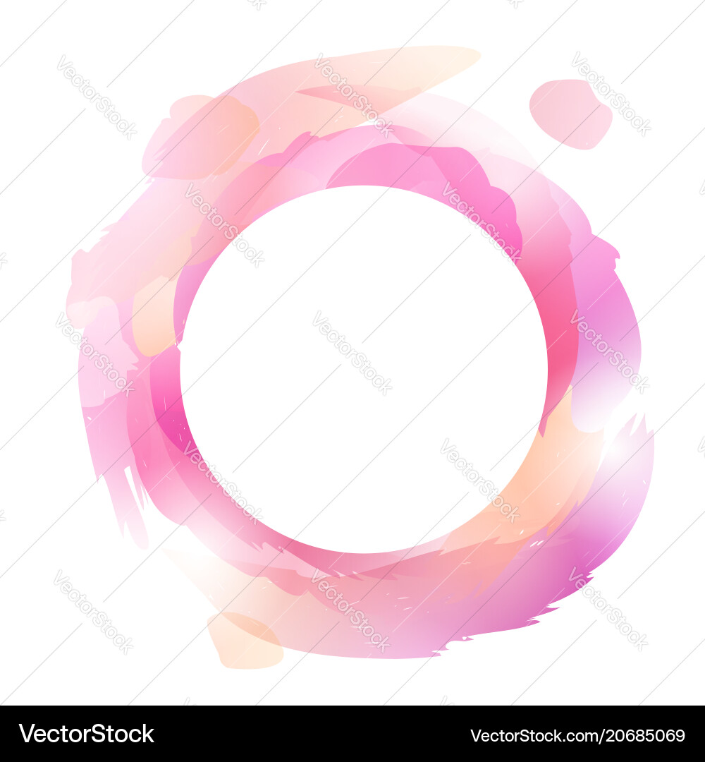 Multicolored Stroke Frame vector image
