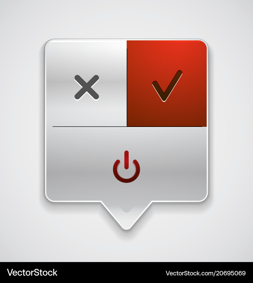 Start power button ui icon design on off symbol Vector Image