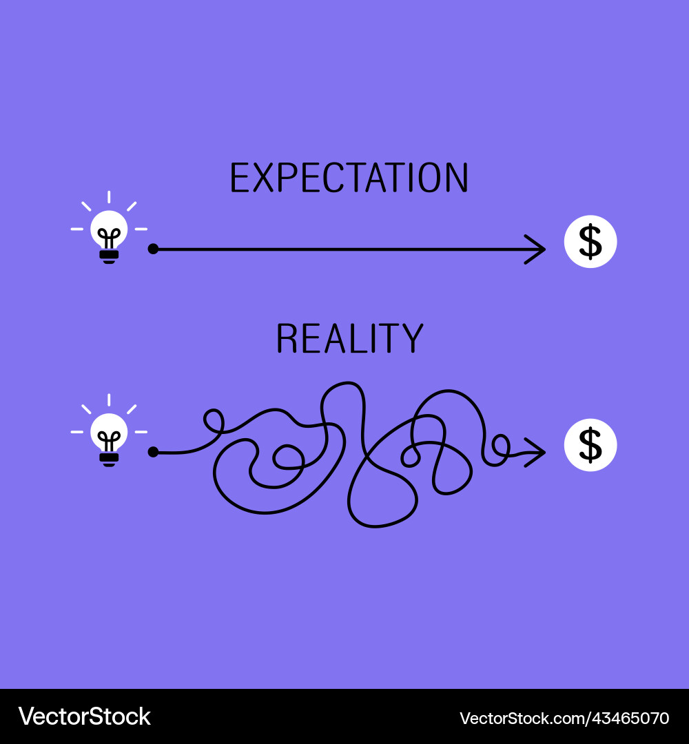 Concept of implementing an idea Concept of implementing an idea Vector Image