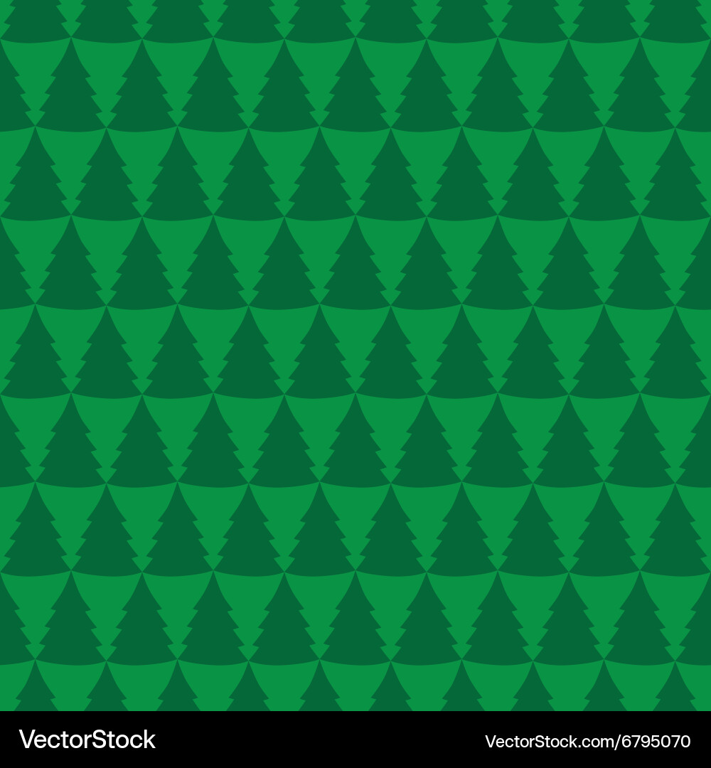 Pine trees pattern vector image