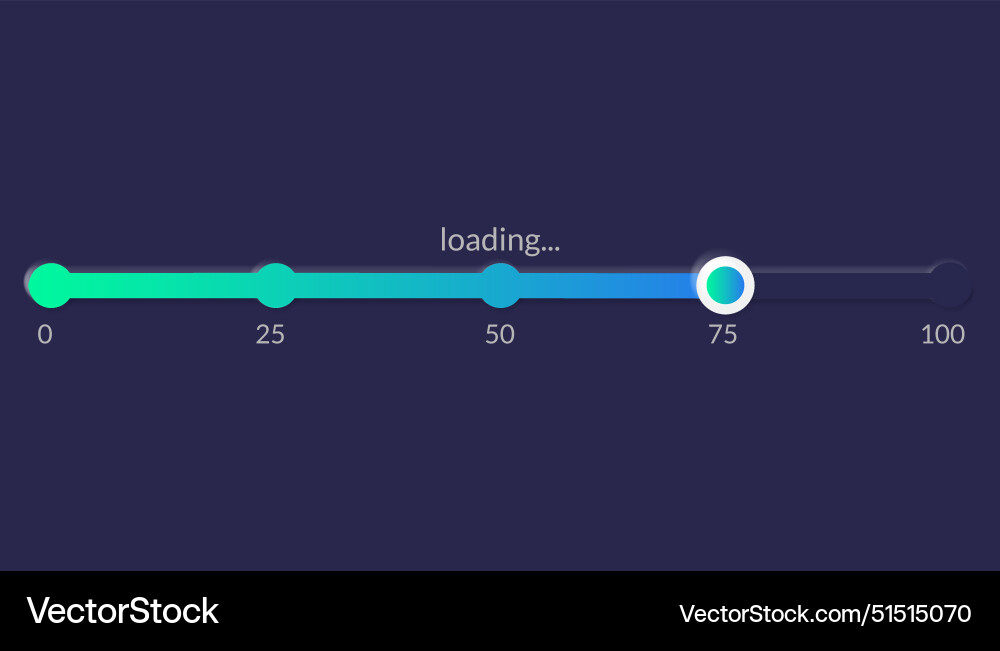 Progress load bar indicator of status download Progress load bar indicator of status download vector image