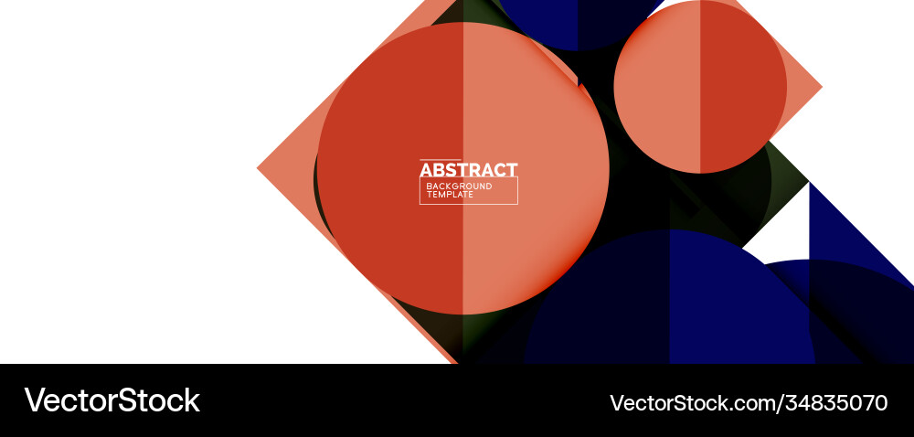 Simple circles and triangles abstract background Simple circles and triangles abstract background Vector Image