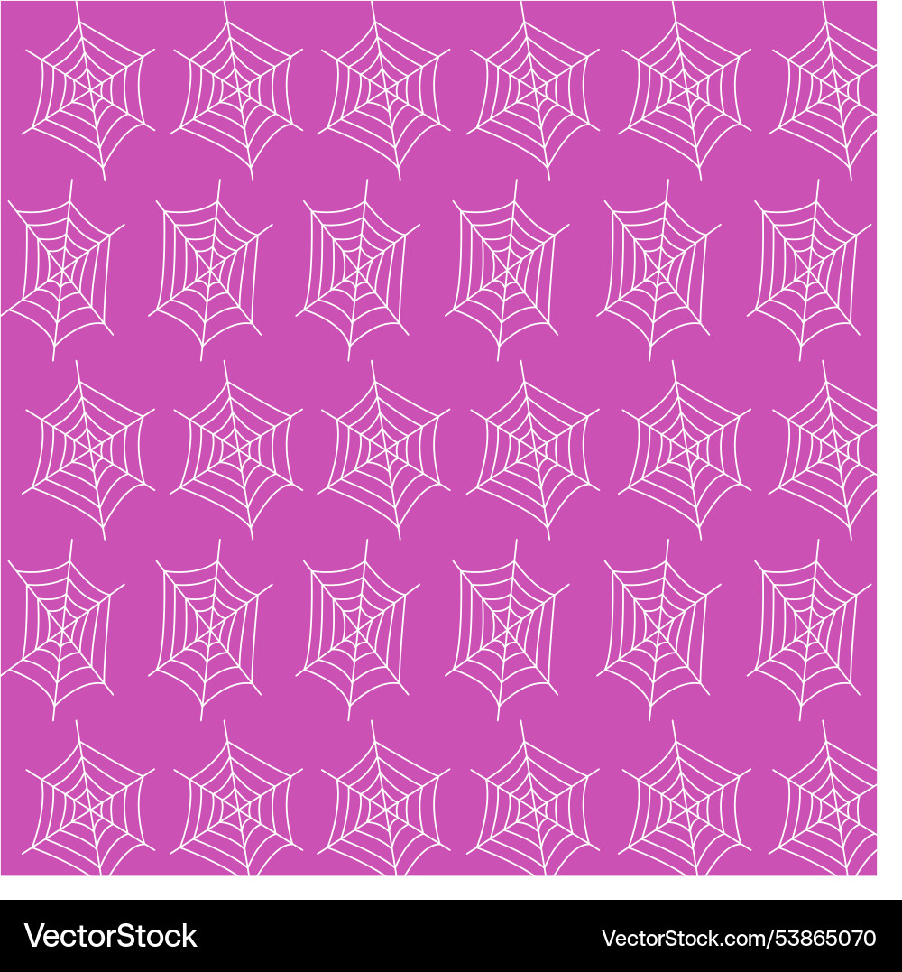 Spiders net on purple design pattern texture vector image