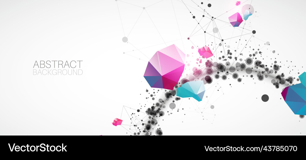 Template for science and technology presentation Template for science and technology presentation vector image