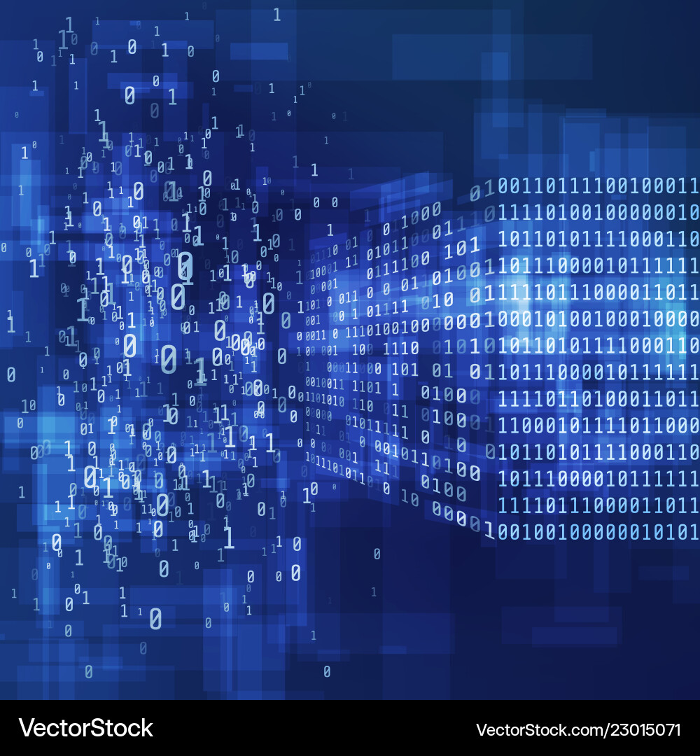 Binary code big data concept Binary code big data concept vector image