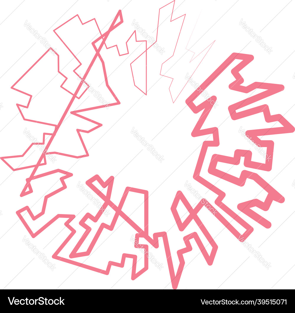Geometric random circular element abstract Vector Image