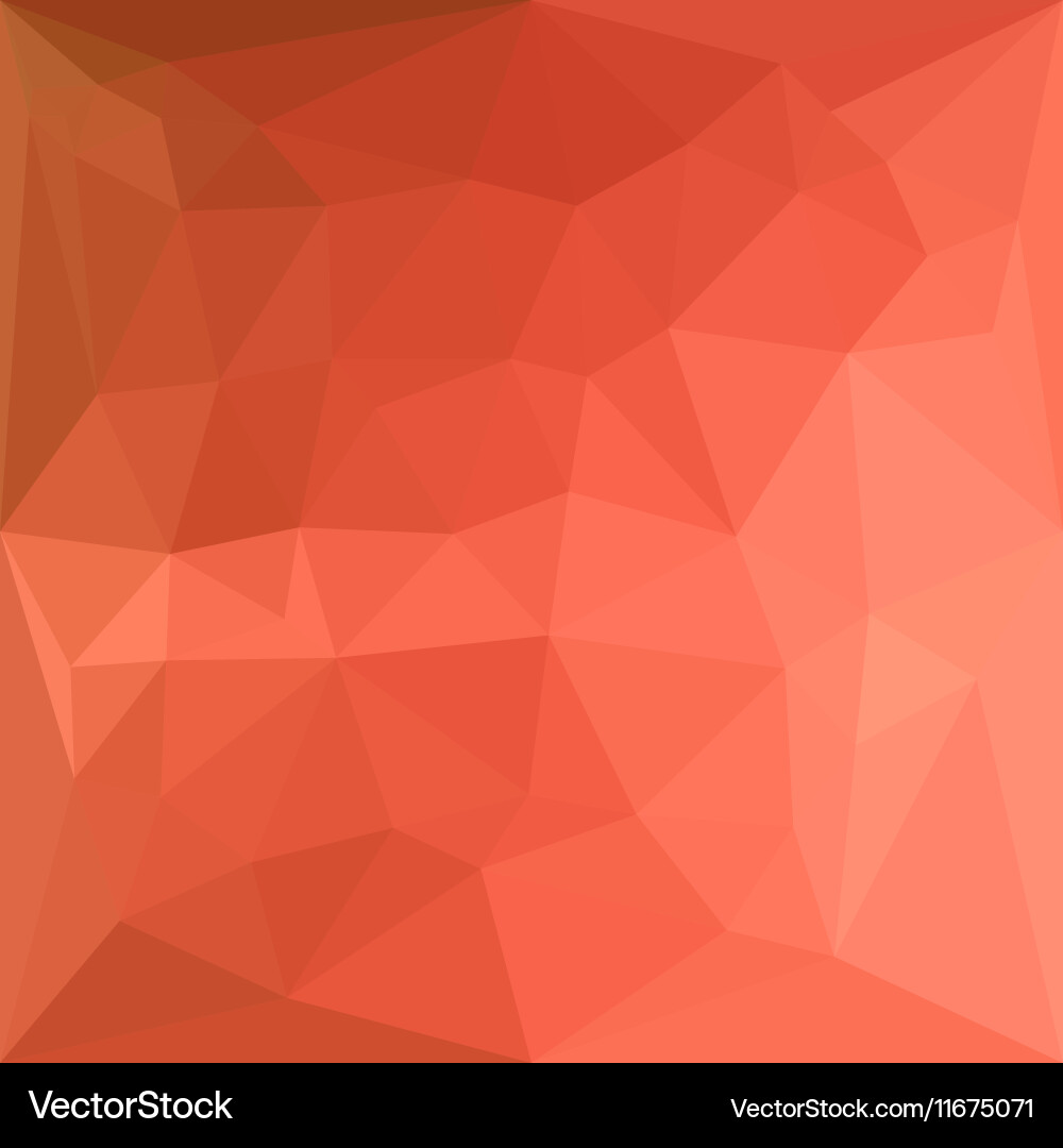 Light salmon abstract low polygon background vector image