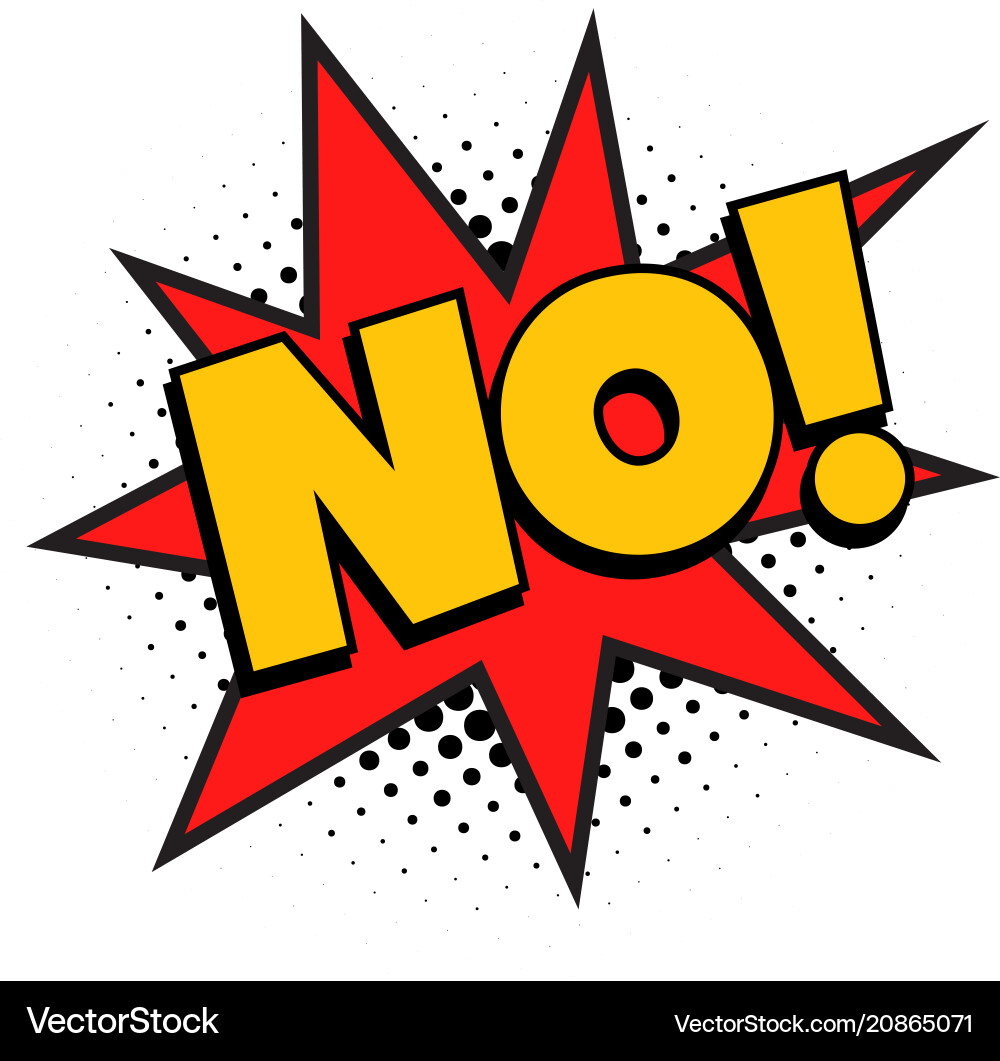 No pop art comics No pop art comics vector image