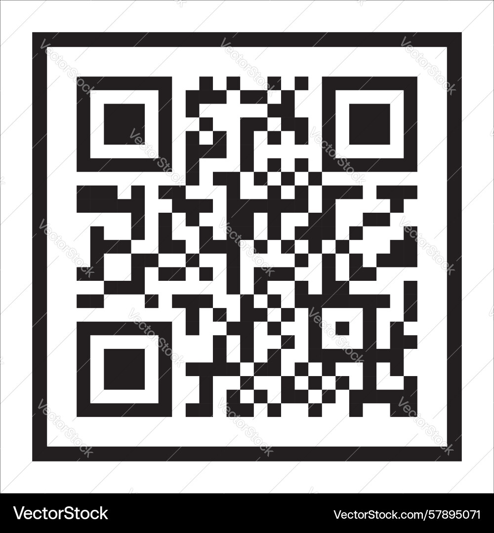 Qr code icon transparent background png Qr code icon transparent background png Vector Image