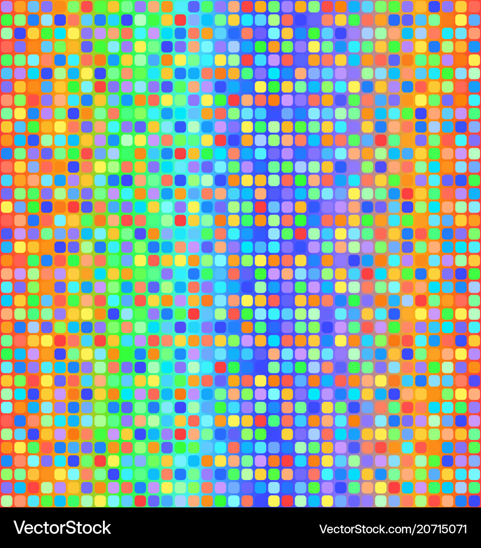 Rainbow Gradient Square Pattern vector image