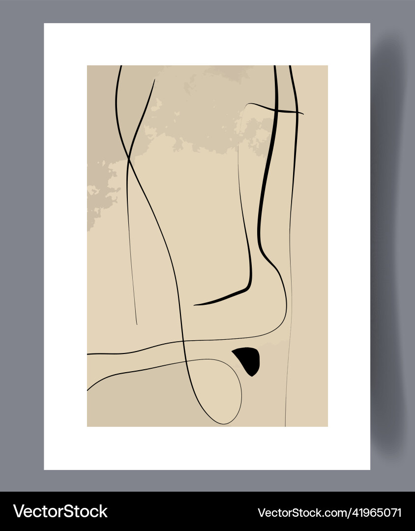 Scandinavian abstract print set Scandinavian abstract print set vector image