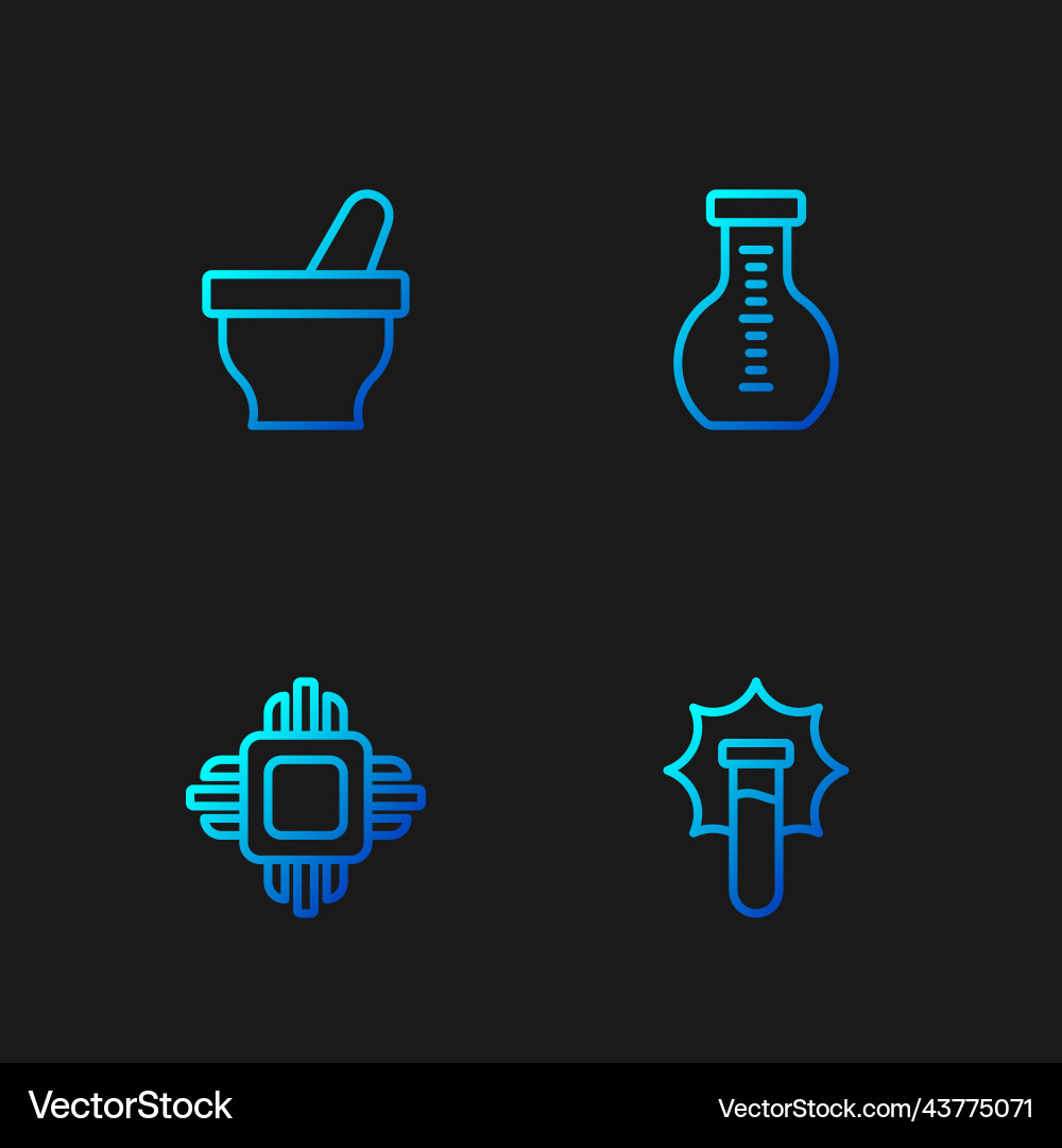 Set line explosion in the flask processor cpu vector image