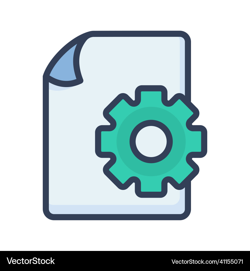 Setting document file paper page configuration Setting document file paper page configuration Vector Image