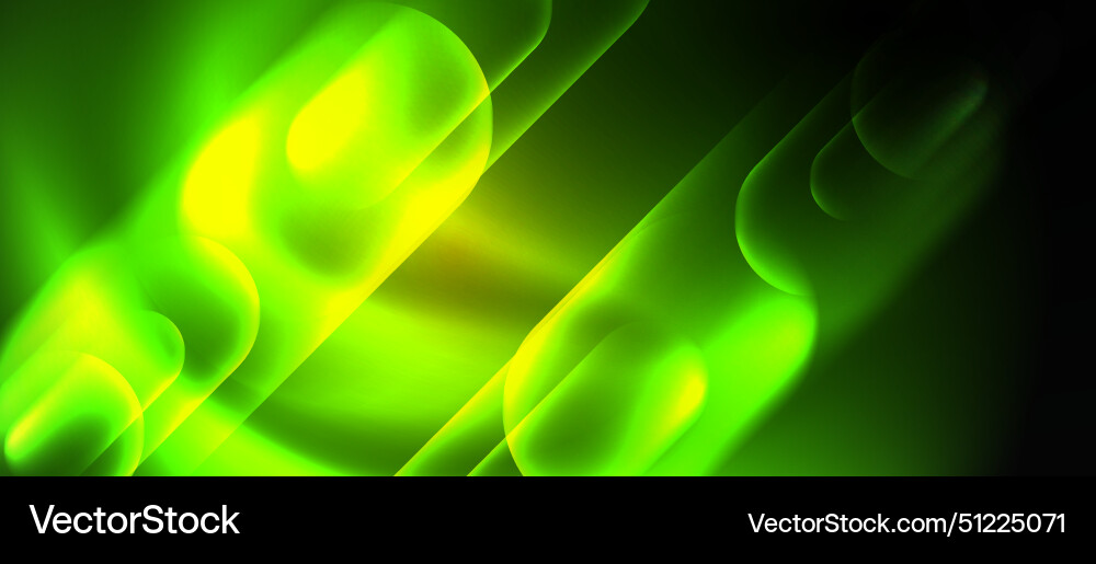 Techno concept with neon circles geometric design Vector Image