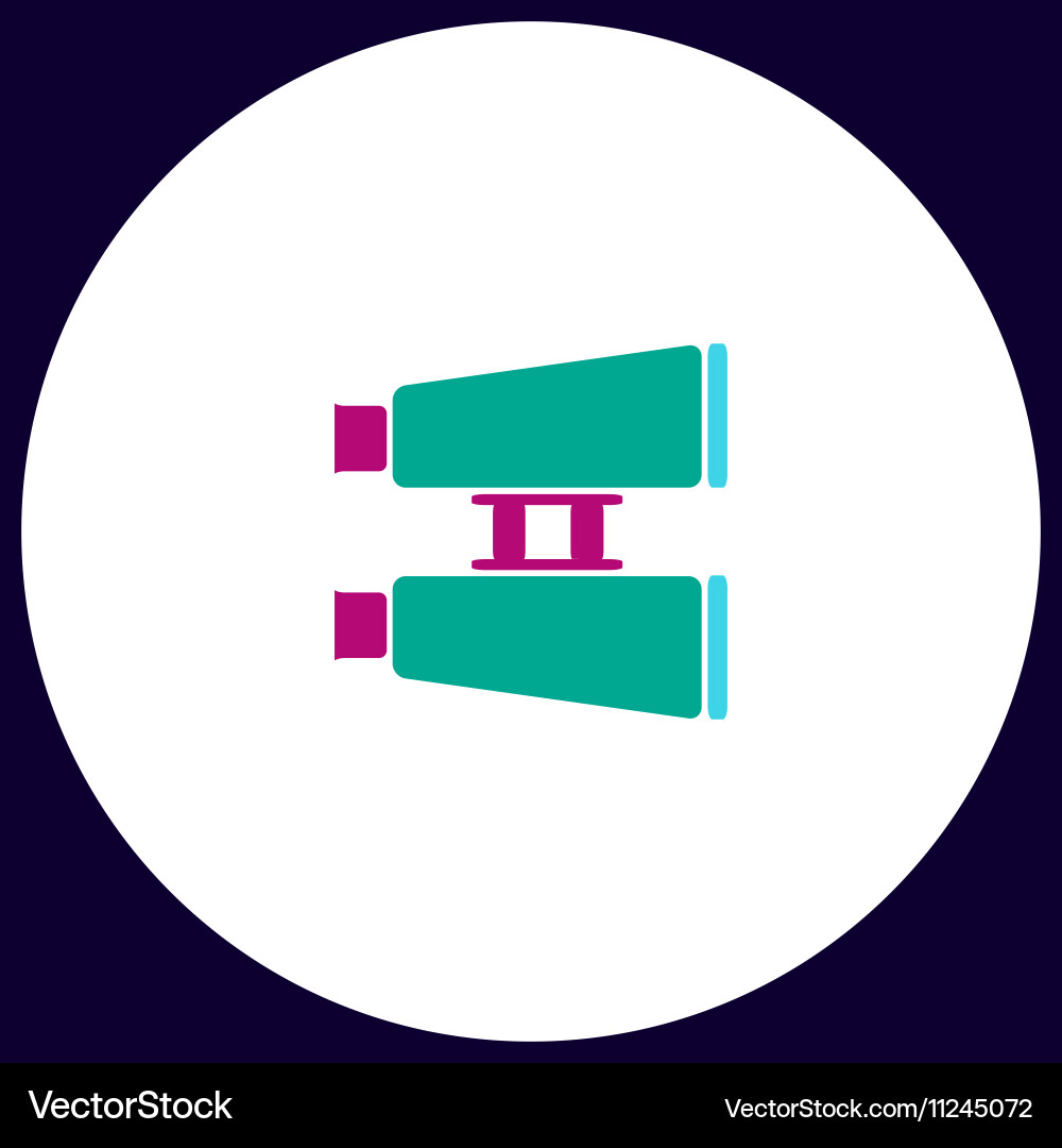 Binoculars computer symbol Vector Image