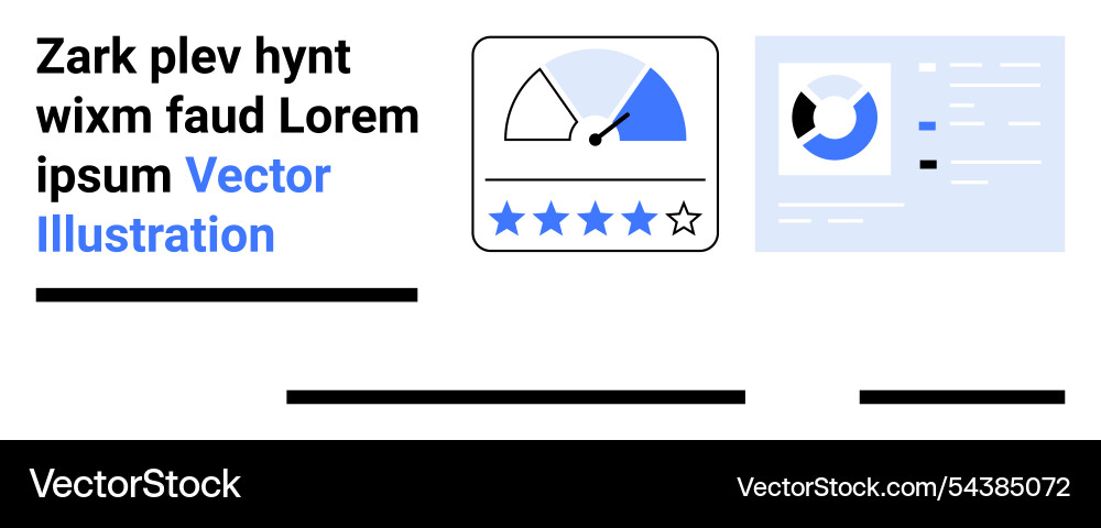 Business performance rating with dashboard Business performance rating with dashboard vector image
