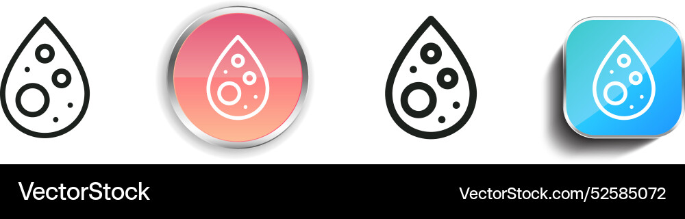 Cells icon thin linear regular and button style Cells icon thin linear regular and button style vector image