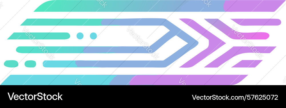 Data stream circuit path digital flow icon design vector image