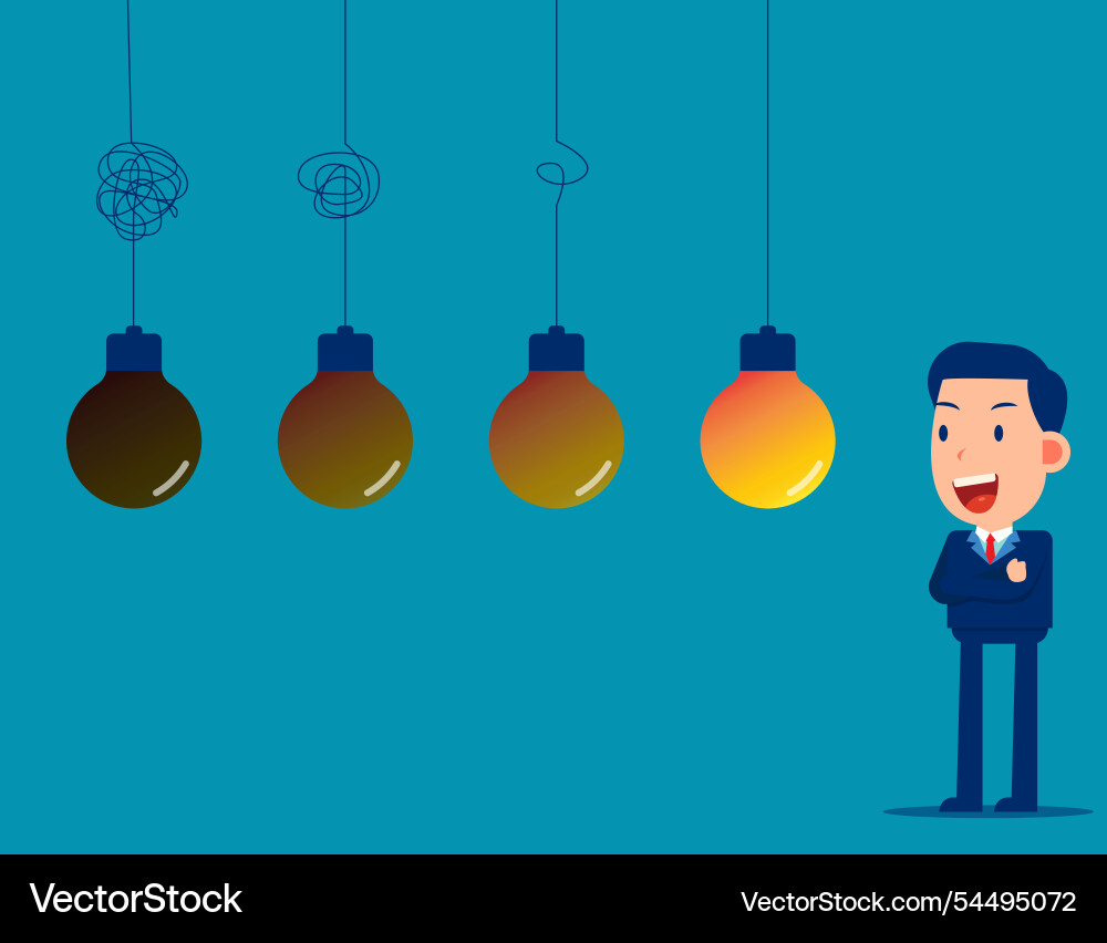Difficult situations for clear idea person chaos Vector Image