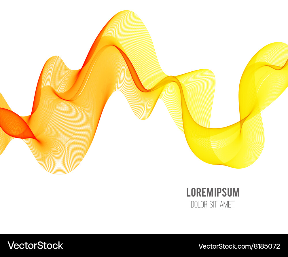 Dynamic Color Wave Background vector image
