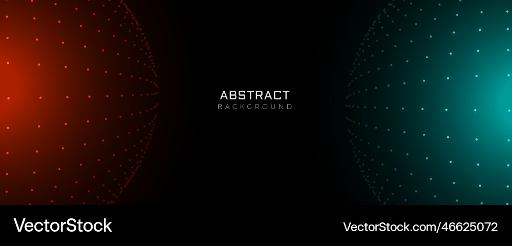 Futuristic particle dots abstract background vector image