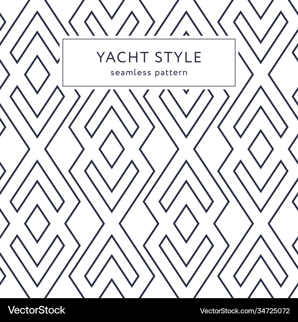 Seamless pattern with crossing lines and rhombuses vector image