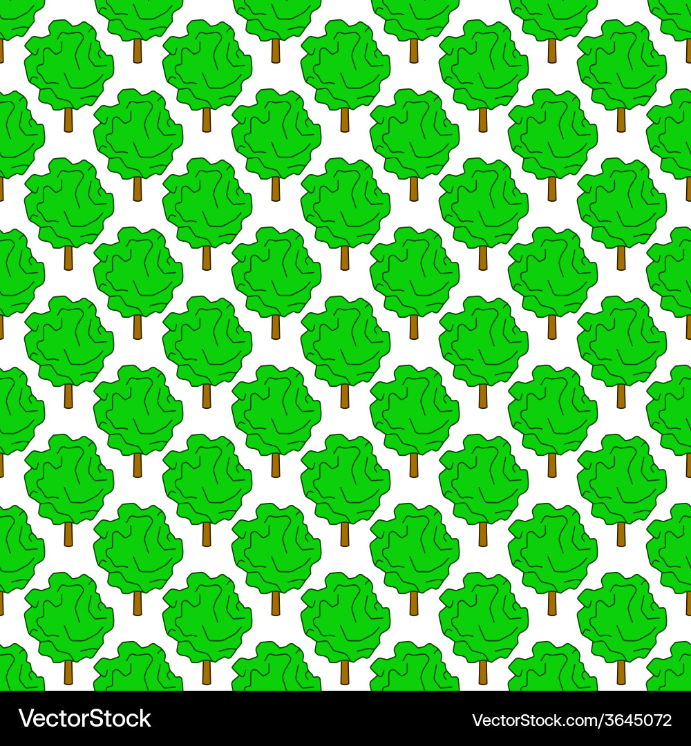 Tree pattern Vector Image