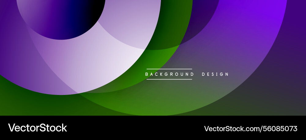 Abstract composition with layered circular Vector Image