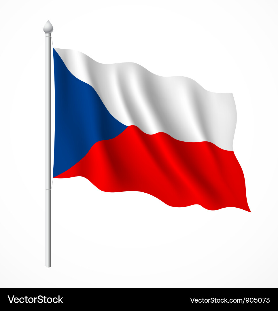 Czech Republic Flag Vector Image