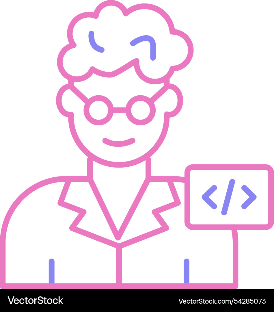Programmer vector image