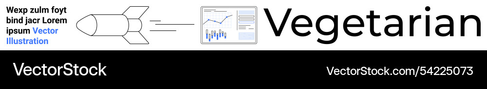 Rocket launching towards data analysis represented Rocket launching towards data analysis represented vector image