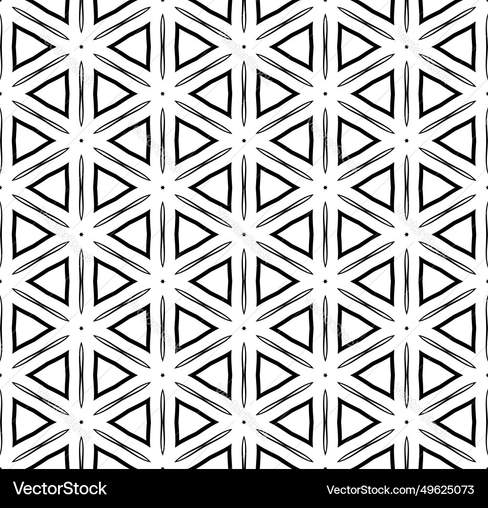 Seamless hexagons and triangles pattern Vector Image