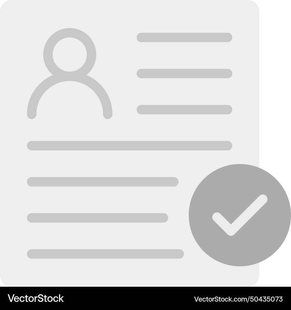 Valid user profile icon image vector image