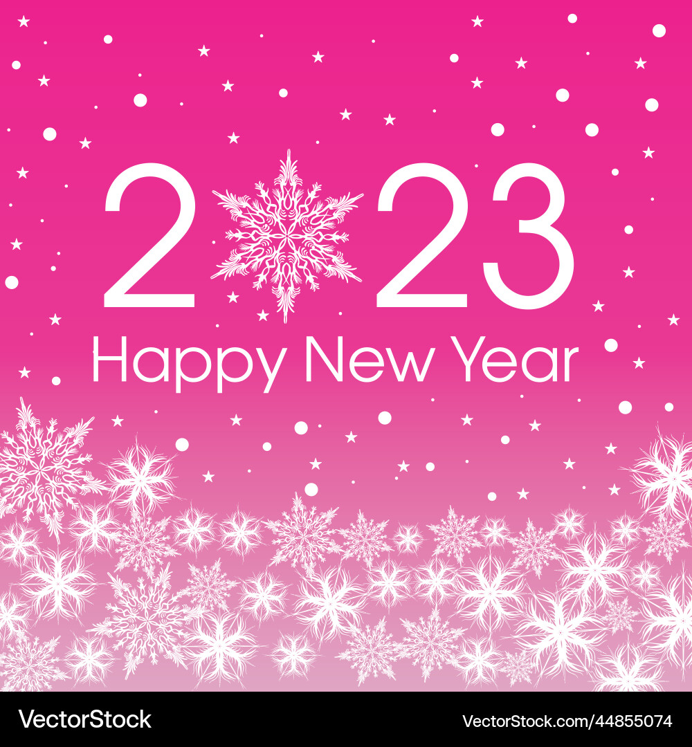 2023 happy new year card template design pattern 2023 happy new year card template design pattern Vector Image