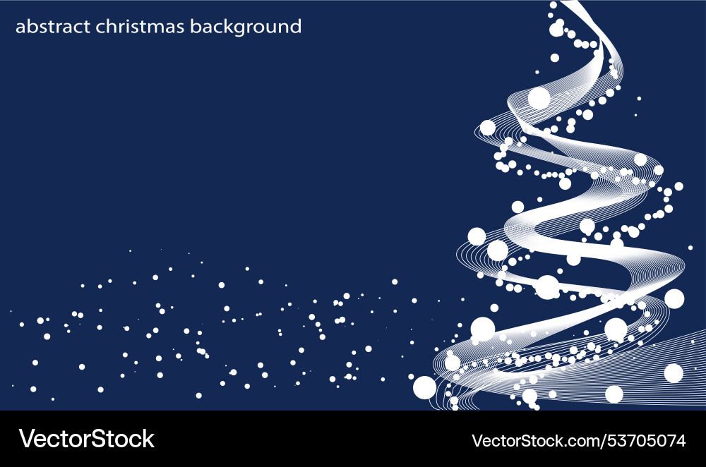 Abstract christmas tree with swooping lines Abstract christmas tree with swooping lines vector image