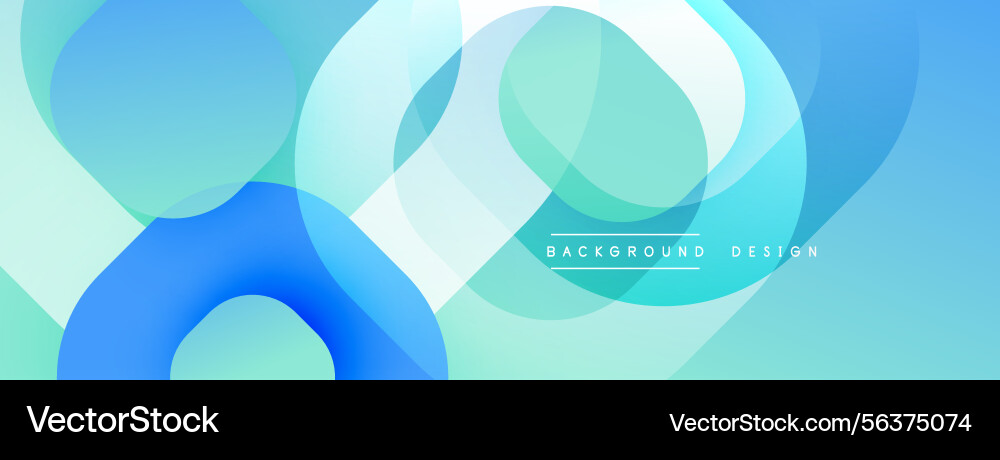 Abstract fluid shapes overlap creating soft blue Abstract fluid shapes overlap creating soft blue vector image