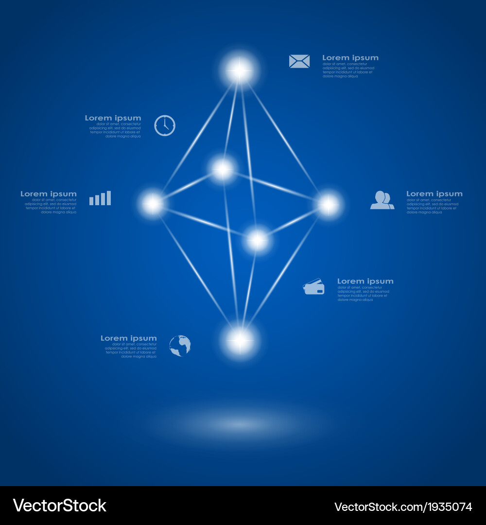 Abstract Space Data Template Vector Image
