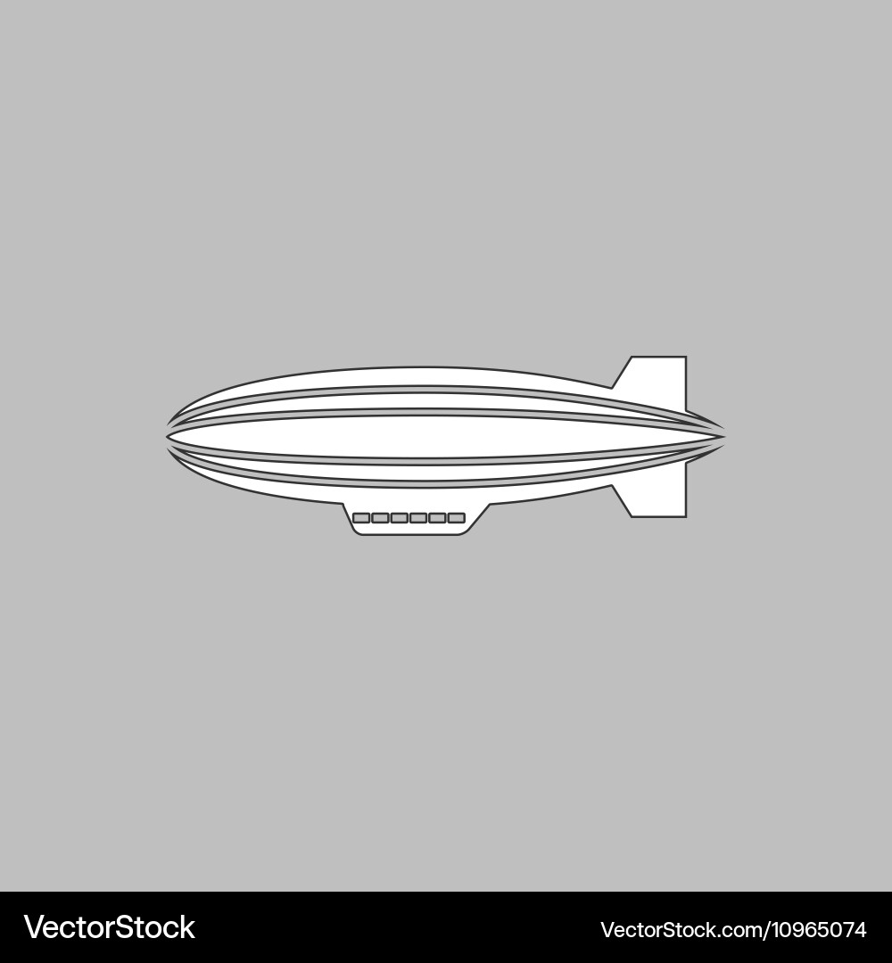 Blimp computer symbol Vector Image