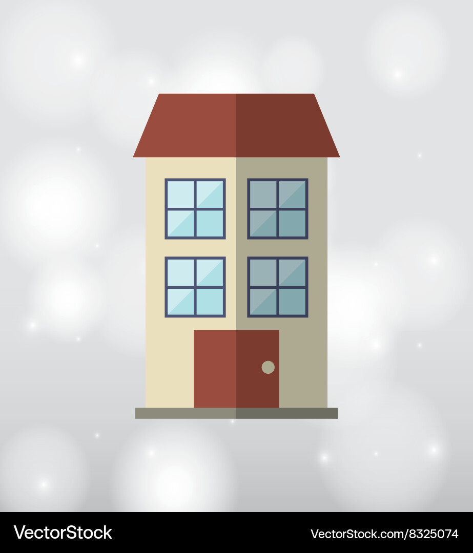 Building front design Vector Image