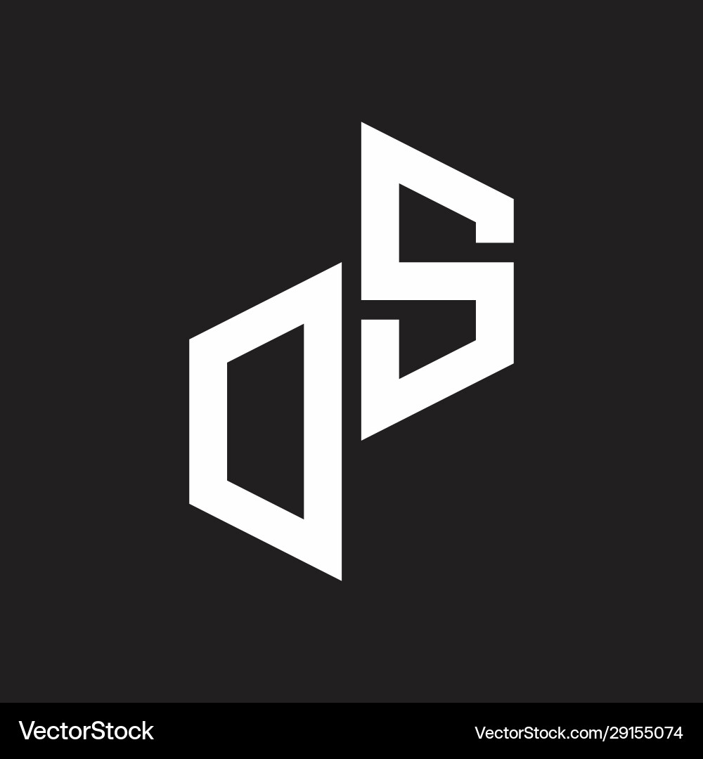 Ds initial letters logo monogram with up to down Ds initial letters logo monogram with up to down Vector Image
