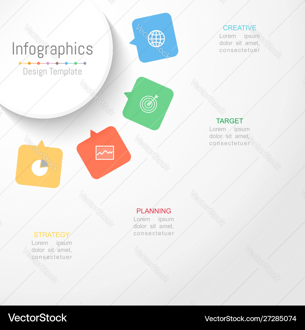 Infographic Elements - Data & Process vector image