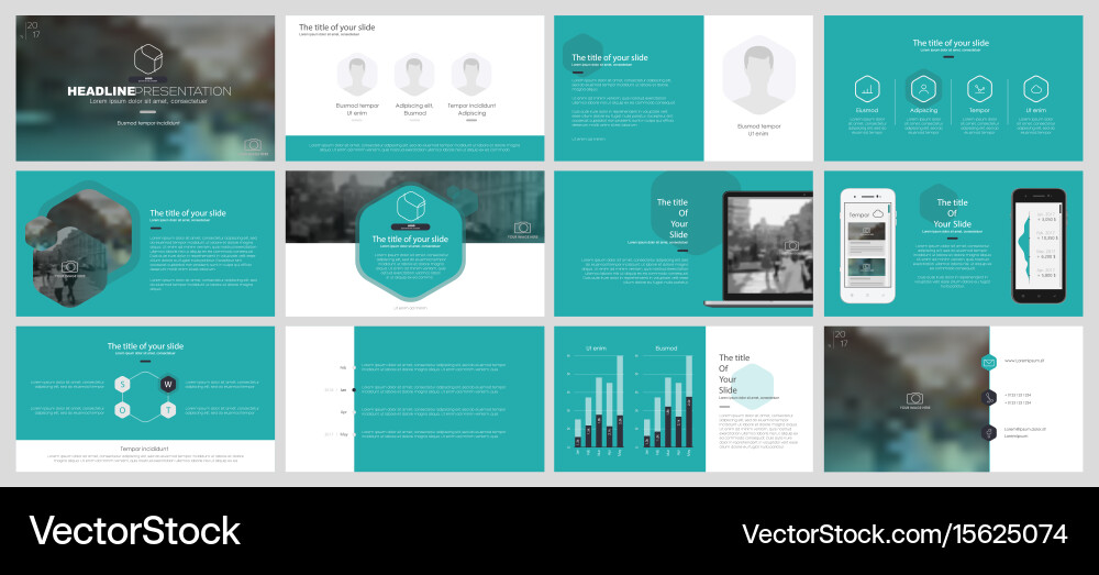 Presentation Templates & Slides Vector Image