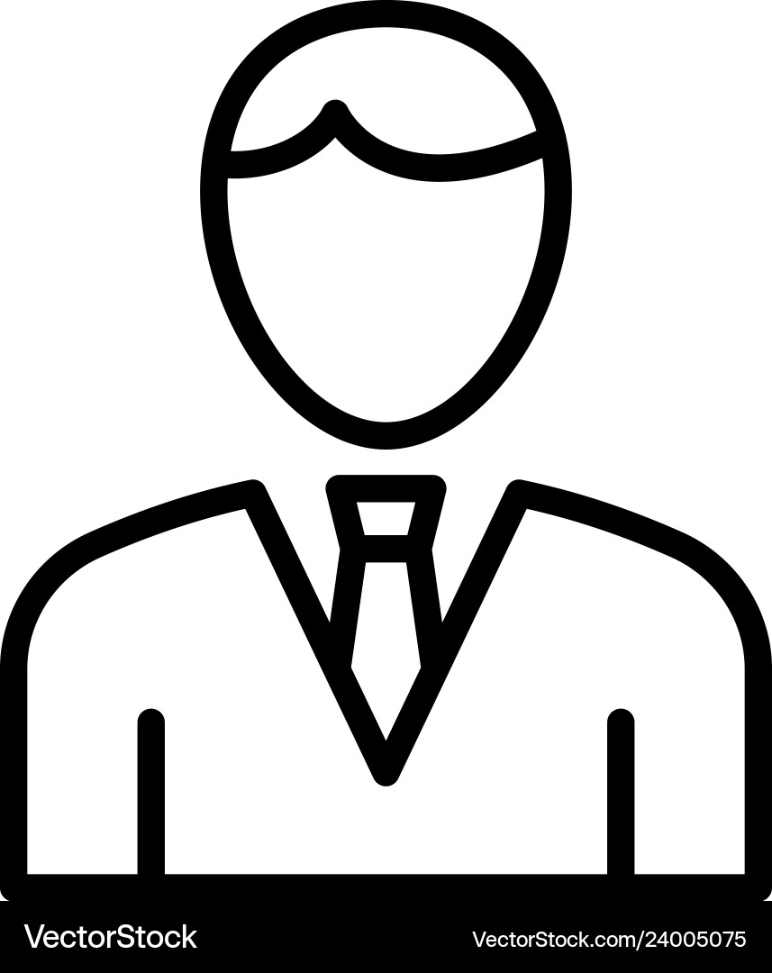 Manager icon which can easily modify or ed vector image